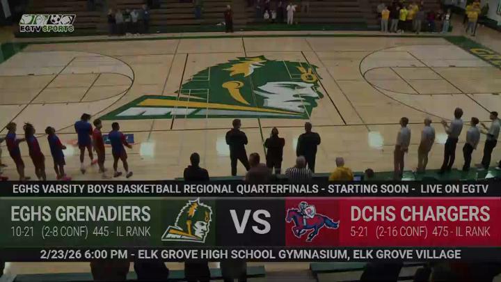 Thumbnail image for EGTV Sports: IHSA Regional Quarterfinals EGHS Boys Basketball vs Dundee-Crown - 2/23/26