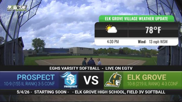 Thumbnail image for EGTV Sports: EGHS Varsity Softball vs Prospect - 5/4/26