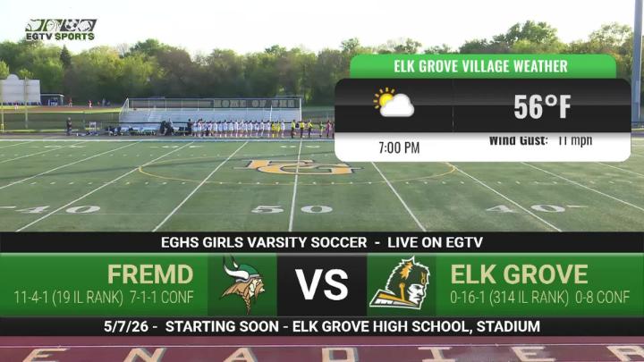 Thumbnail image for EGTV Sports: EGHS Varsity Soccer vs Fremd - 5/7/26