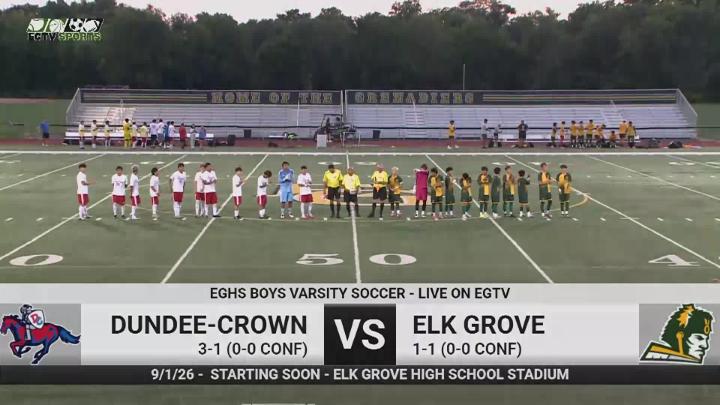 Thumbnail image for EGTV Sports: EGHS Varsity Boys Soccer vs Dundee Crown - 9/1/26