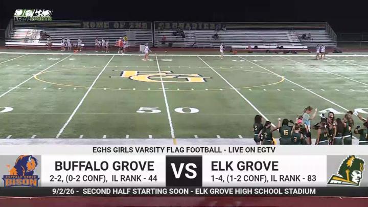 Thumbnail image for EGTV Sports: EGHS Varsity Flag Football vs Buffalo Grove - 9/2/26